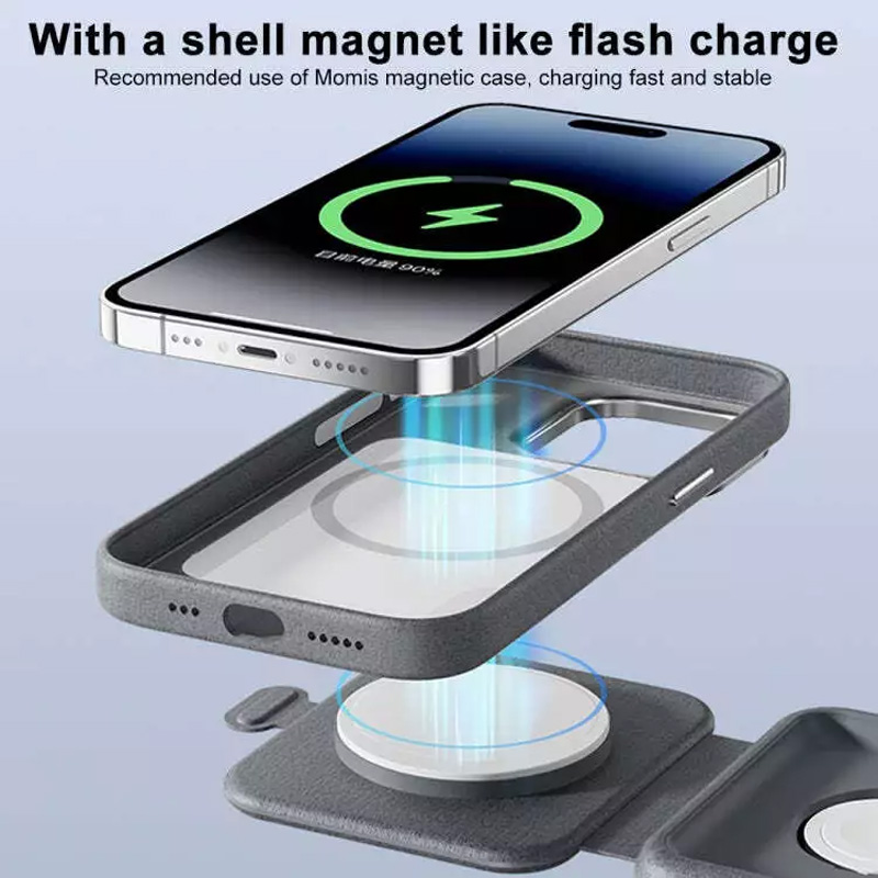 MOMAX Q.Mag Go 15W 2-in-1 MagSafe Wireless Charger