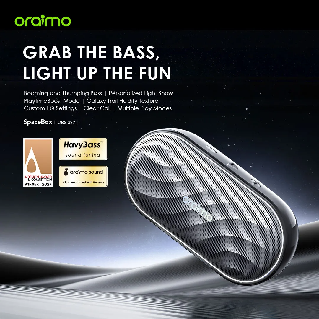 Oraimo SpaceBox 8W FM Wireless Speaker 10