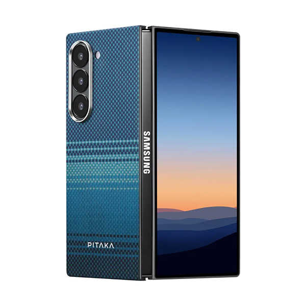 PITAKA Galaxy Z Fold 6 MagEZ Case 5 Tactile Woven Case-Moonrise 1500D