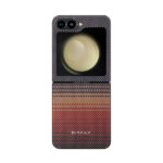 PITAKA Samsung Galaxy Z Flip6 MagEZ Case 5 Tactile Woven Case-Sunset 1500D