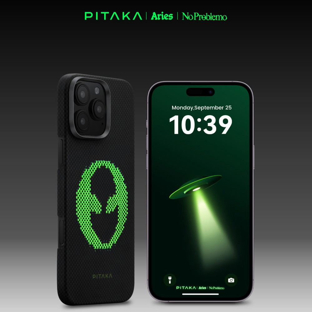 PITAKA iPhone 16 Pro - 16 Pro Max Aries Tactile Woven Case-Alien