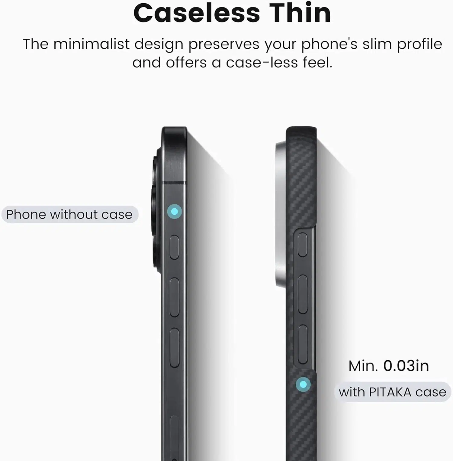 PITAKA Classic Ultra-Slim Case for iPhone 16 Pro / 16 Pro Max - (Twill)