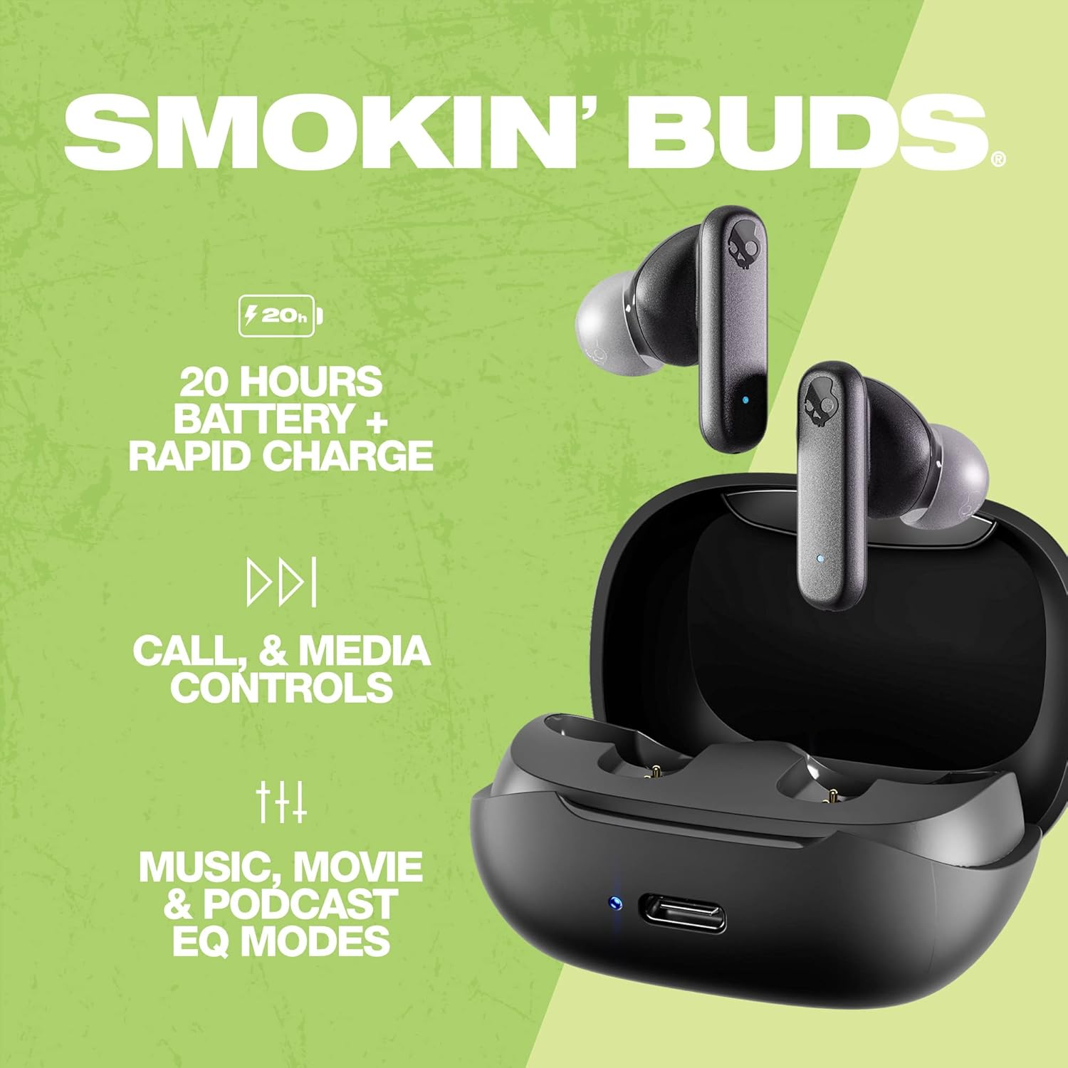 Skullcandy Smokin Buds True Wireless Earbuds 4