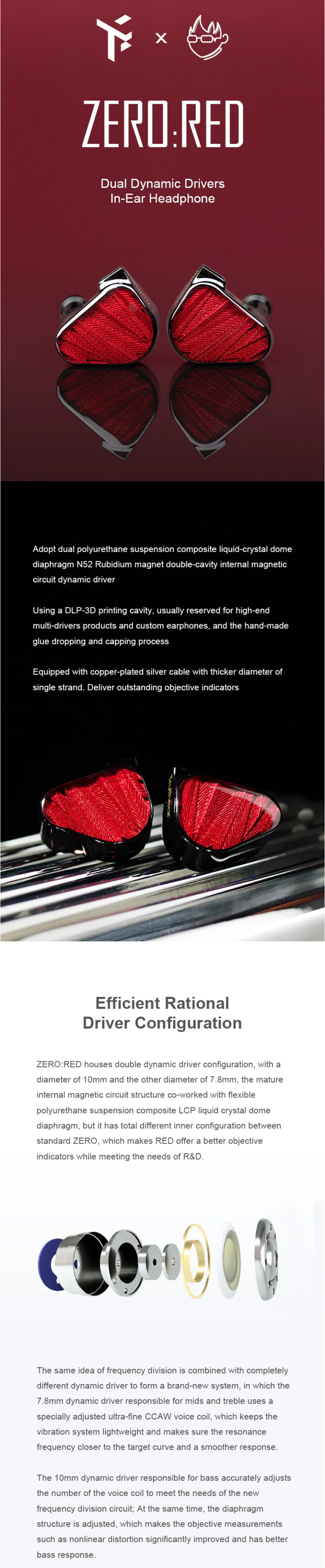 TRUTHEAR x Crinacle ZERO RED In-ear Monitor