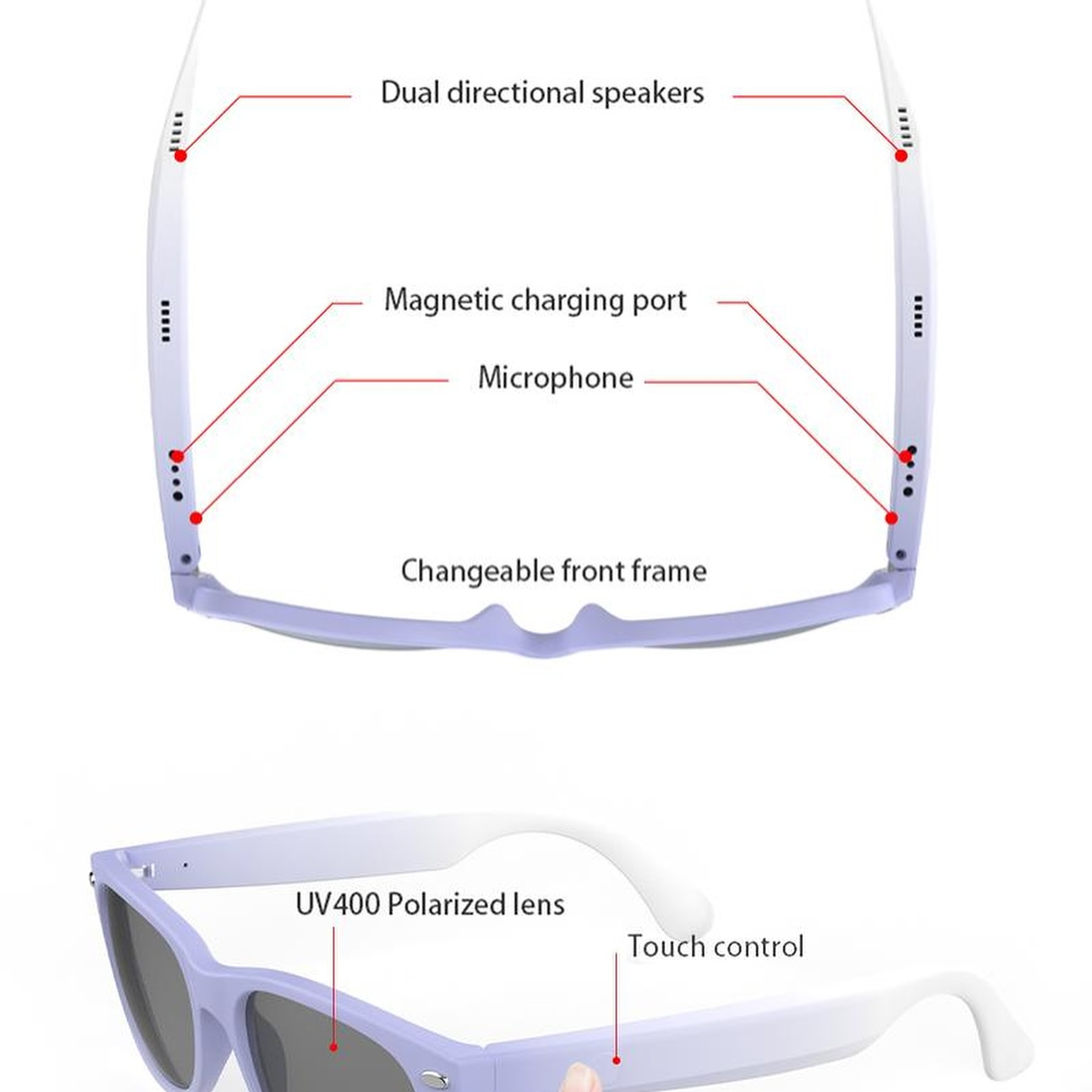 XO E11 UV Protective Smart Bluetooth Glasses 6