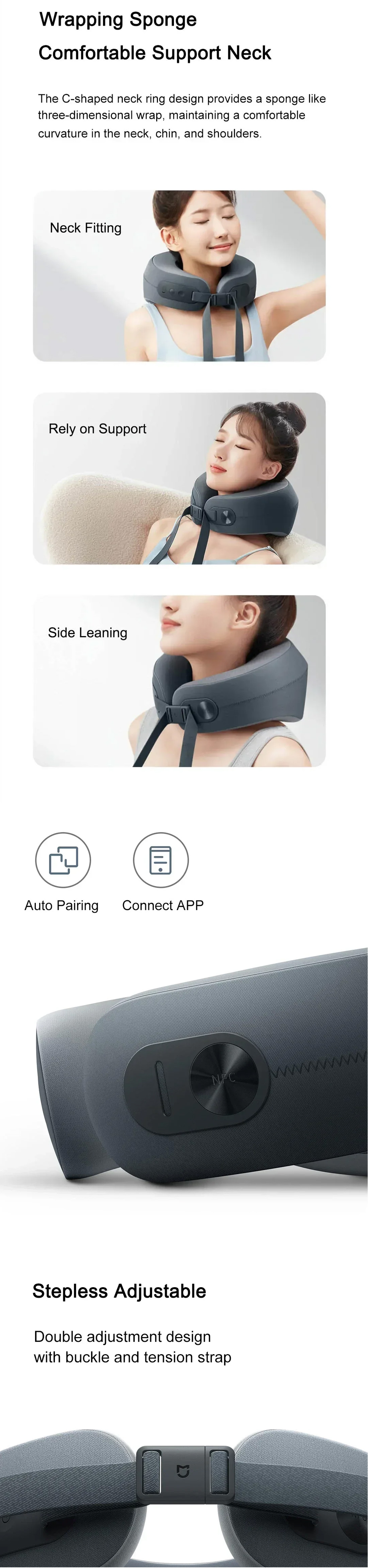 Xiaomi Mijia Smart Neck Massager APP Control