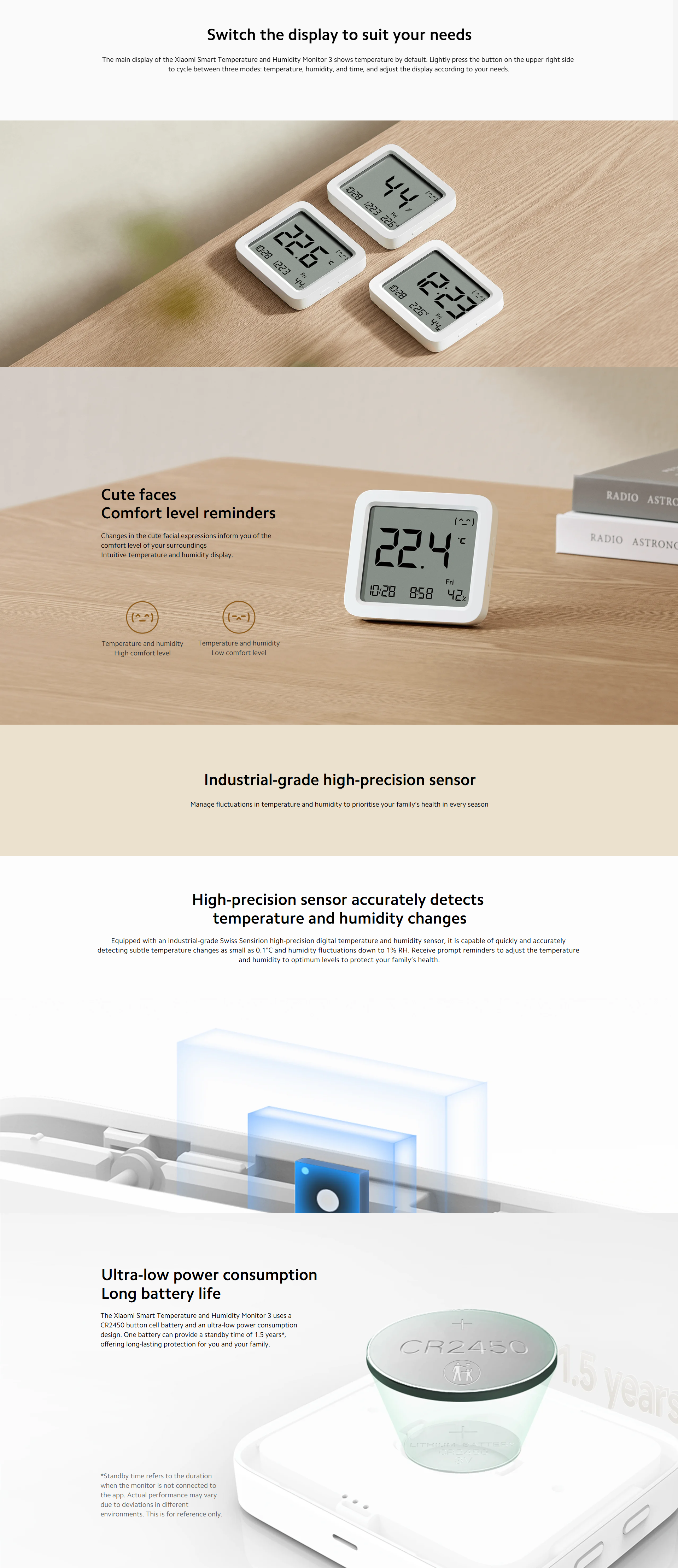 Xiaomi Smart Temperature and Humidity Monitor 3 3