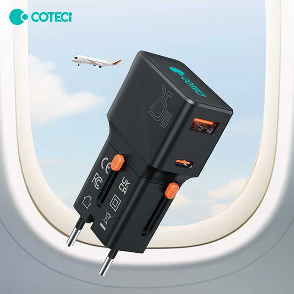 СОТЕСі 25W Mini Universal Travel Charger 1A 1C (OT-002)