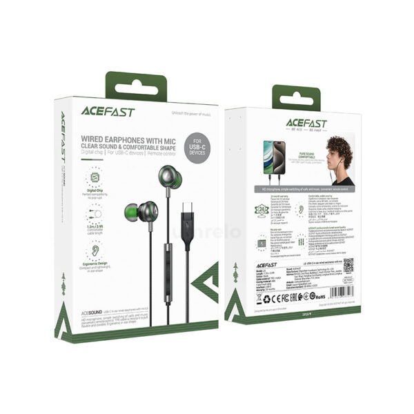 ACEFAST L5 USB C In Ear Wired Earphones with Mic 4