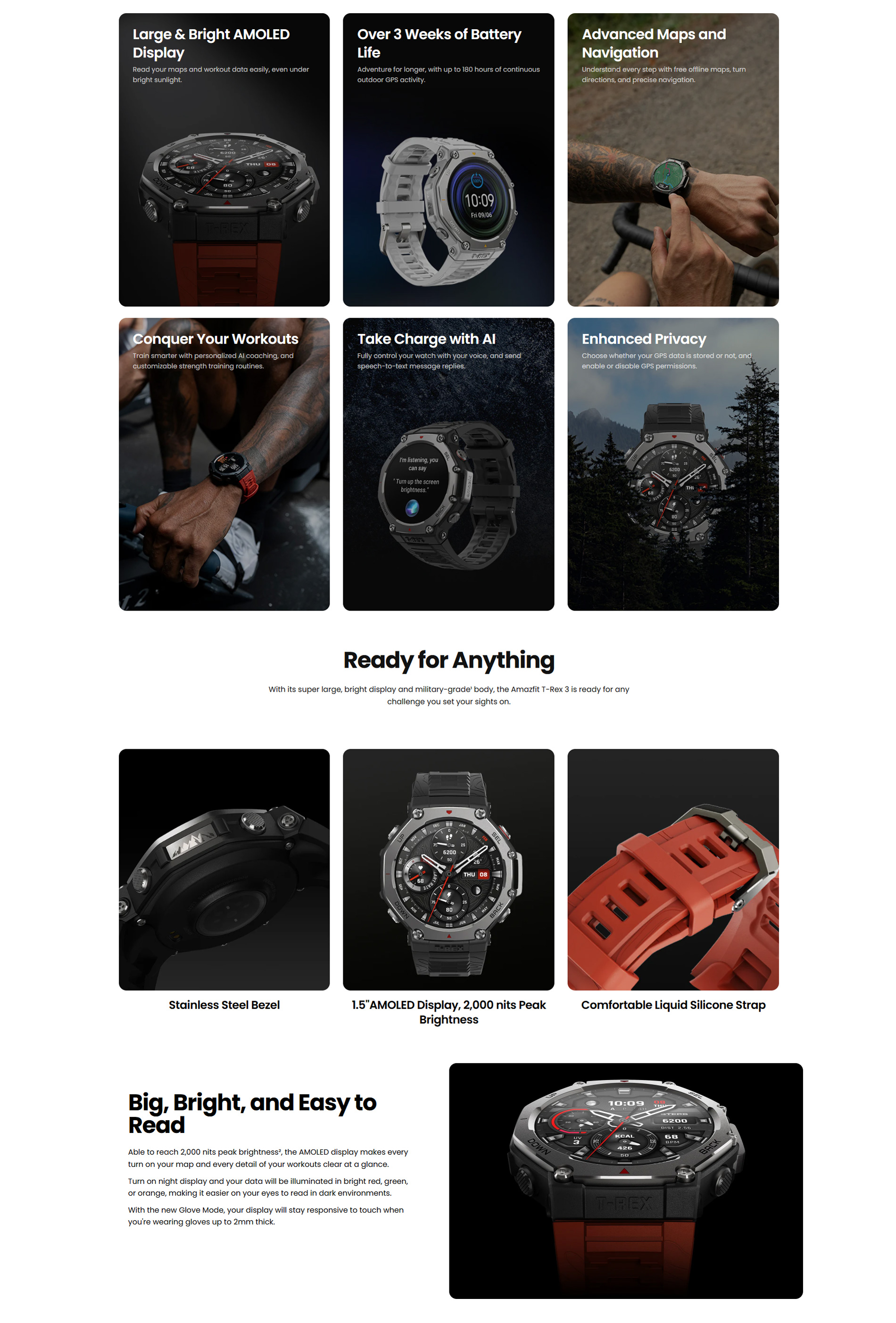 Amazfit T Rex 3 Rugged GPS Smart Watch 10