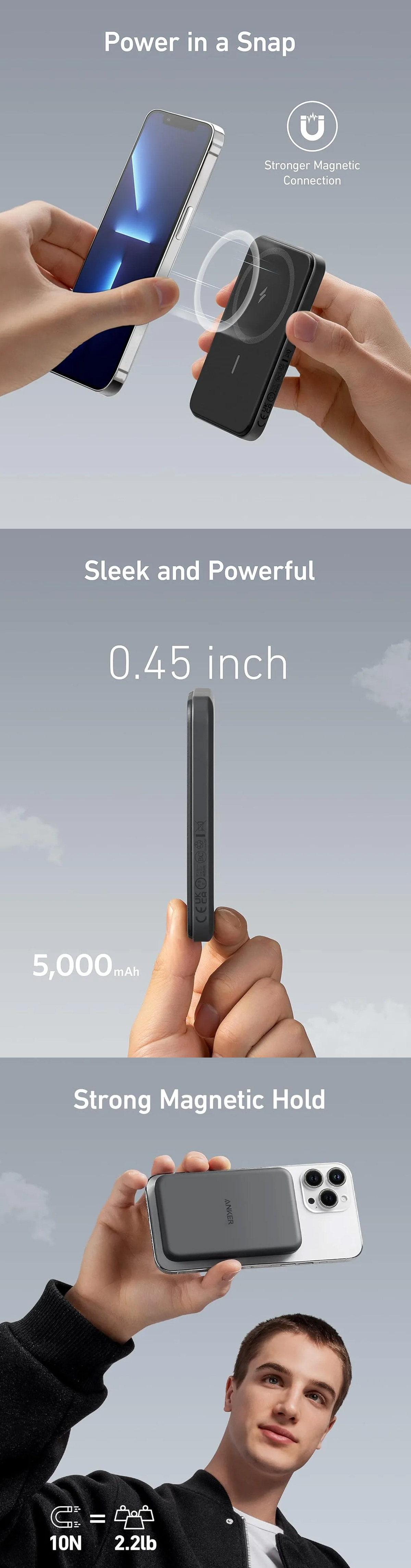 Anker 621 Magnetic 5000mAh Battery (MagGo)