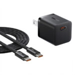 Baseus Gan5 Fast Charger (Mini) 1C 25W US With 1M USB-C to USB-C Cable