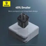 Baseus Gan5s Fast Charger 20W US With 1M USB-C to USB-C Cable - Image 3