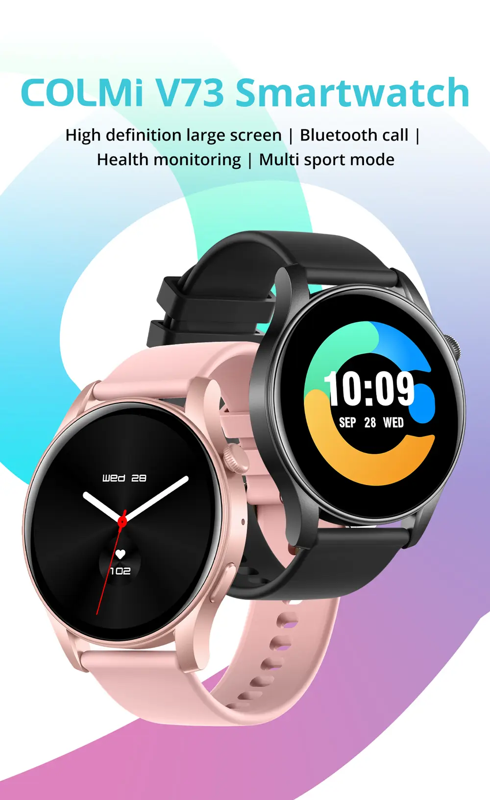 Colmi V73 AMOLED Bluetooth Calling Smart Watch 10