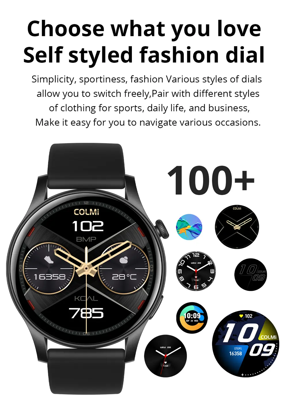 Colmi V73 AMOLED Bluetooth Calling Smart Watch 13