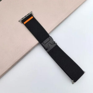 Luxury Elastic Fabric Nylon Loop Watch Strap for iWatch 45 - 46 - 49mm