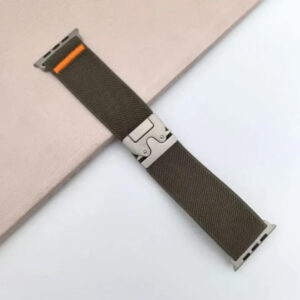 Luxury Elastic Fabric Nylon Loop Watch Strap for iWatch 45 - 46 - 49mm