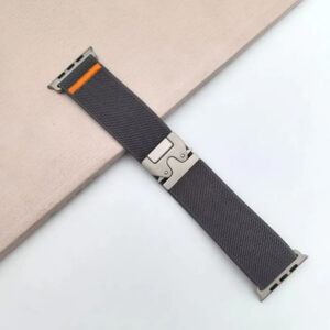 Luxury Elastic Fabric Nylon Loop Watch Strap for iWatch 45 46 49mm 7