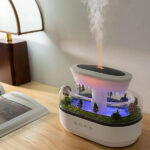 Mushroom Water Drop Sound Humidifier with Night Light Aromatherapy Essential Oil Diffuser