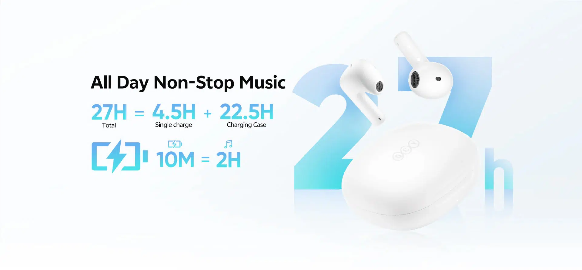 QCY AilyBuds E10 Hi-Res Sound True Wireless Earbuds