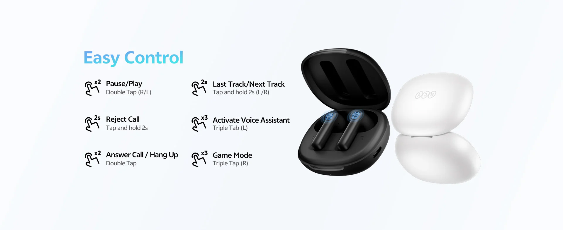 QCY AilyBuds E10 Hi-Res Sound True Wireless Earbuds