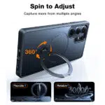 TORRAS Samsung Galaxy S25 Ultra 360° Spin Stand MagSafe Case - Image 4