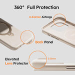 TORRAS iPhone 16 Pro Max Ostand 360 Spin Fusion MagSafe Case