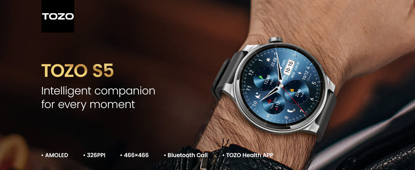 TOZO S5 AMOLED Calling Smart Watch 2