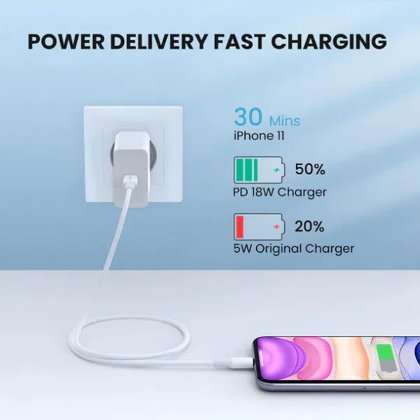 UGREEN 60751 MFI USB-C to Lightning Charging Cable - Image 3