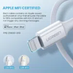 UGREEN 60751 MFI USB-C to Lightning Charging Cable - Image 2