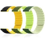 22mm Dual Colour Silicone Magnetic Strap