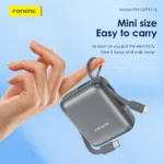 FONENG PX115 10000mAh Mini 22.5W Power Bank with 2 Built-in Cables - Image 5