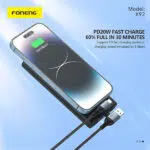 Foneng X92 60W Braided Fast Charging 4-in-1 Cable 1M - Image 3