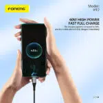 Foneng X92 60W Braided Fast Charging 4-in-1 Cable 1M - Image 4