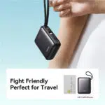 JOYROOM JR-PBF27 10000mAh 22.5W Mini Power Bank Charger with Built-In Dual Cables