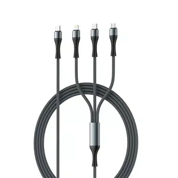 LDNIO LC-94c 100W Type-C to iP/Type-C/Micro USB Fast Charging Cable 1.2M