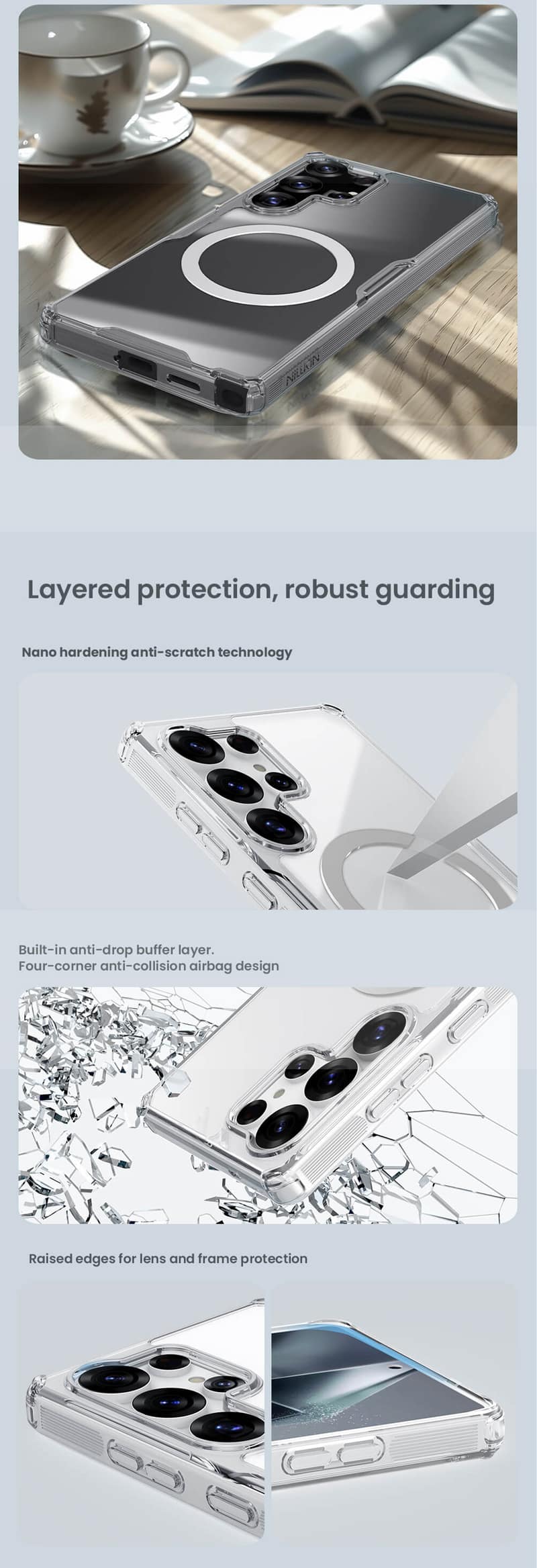 Nillkin Samsung Galaxy S25 Ultra Nature TPU Pro Magnetic Case