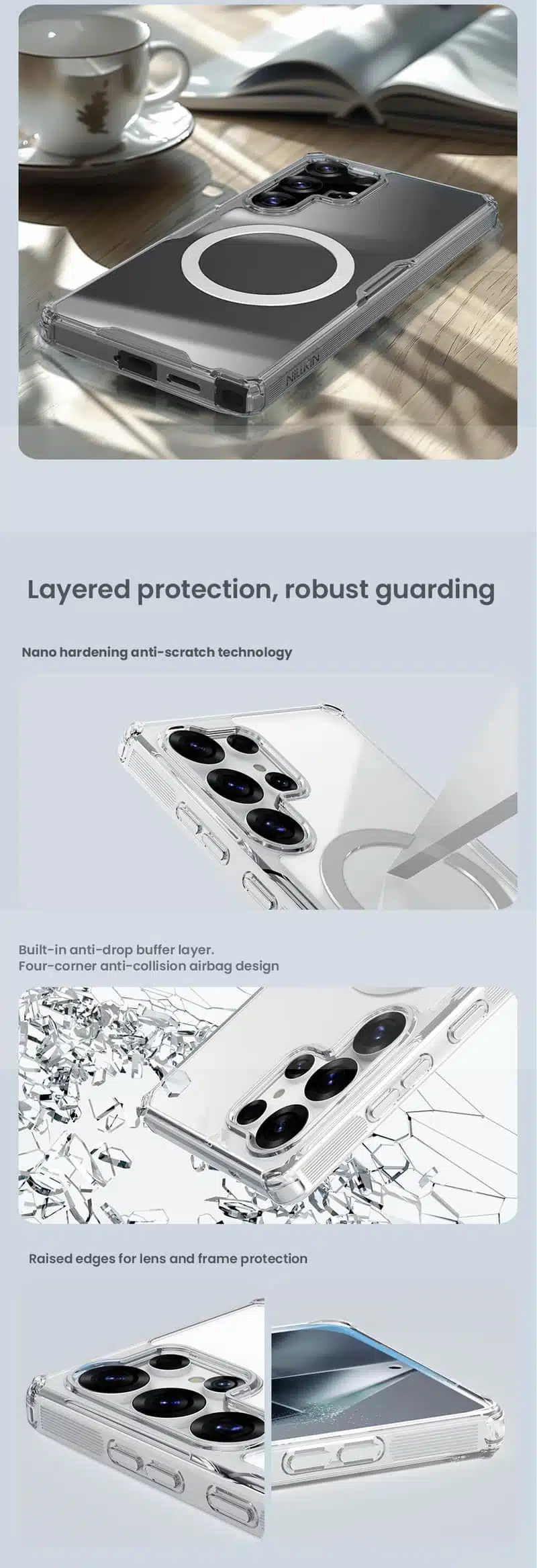 Nillkin Samsung Galaxy S25 Ultra Nature TPU Pro Magnetic Case