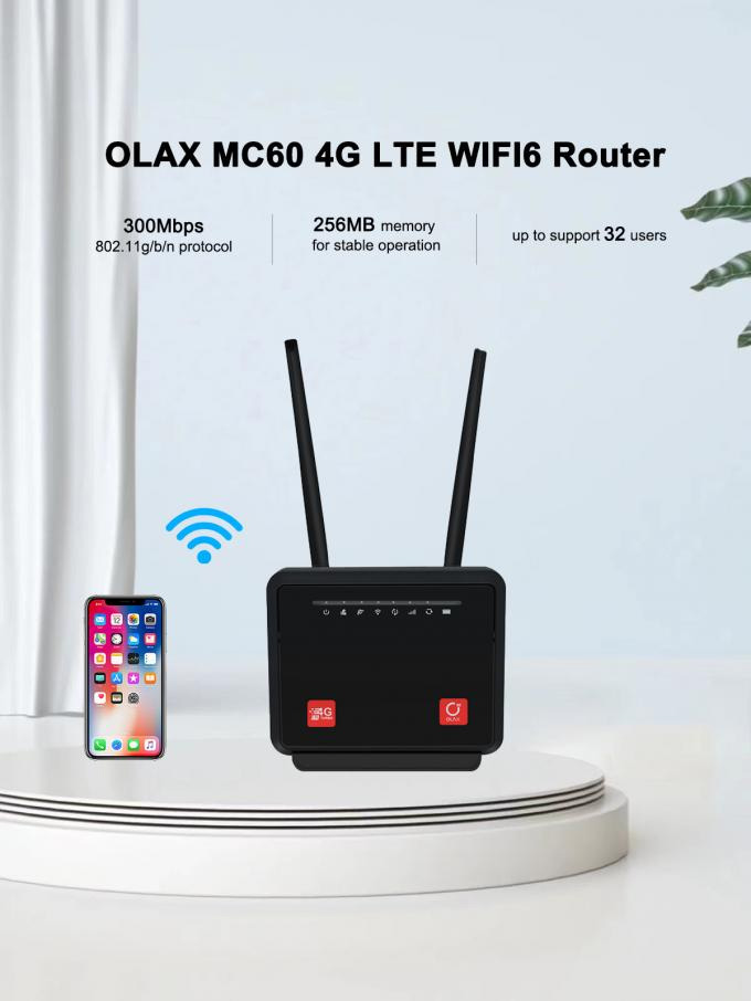 OLAX MC60 300Mbps Wi Fi LTE Turbo Router 5