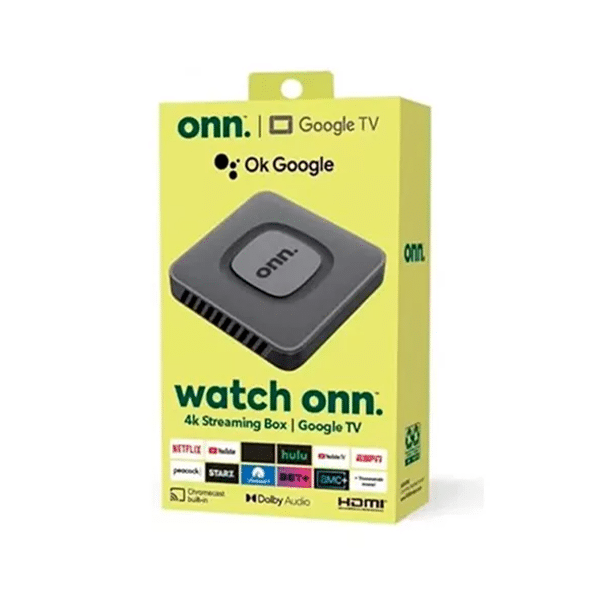 Onn Google TV Streaming Box with Chromecast