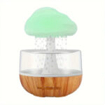 Mashroom Rain Cloud Night Light Humidifier with Raining Water Drop Sound