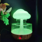 Mashroom Rain Cloud Night Light Humidifier with Raining Water Drop Sound