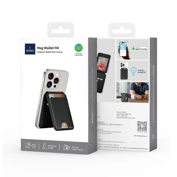 WiWU MW-005 Mag Wallet FM Magnetic Wallet with Apple Find My - Image 7