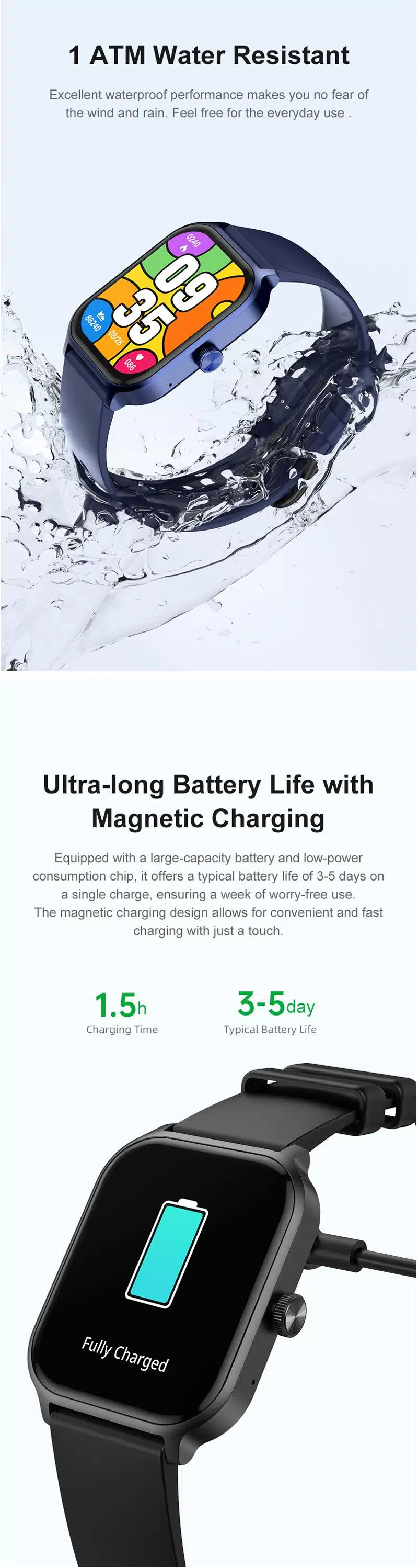 YES Neo Fit Calling Smart Watch