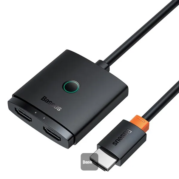 Baseus AirJoy Series 2-in-1 Bidirectional HDMI Switch with 1m Cable