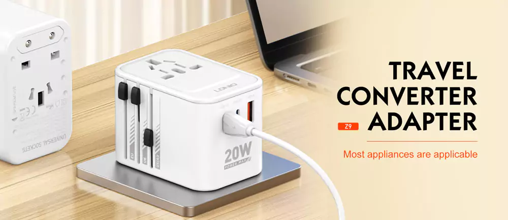 Ldnio Z9 20W GaN Universal Travel Adapter