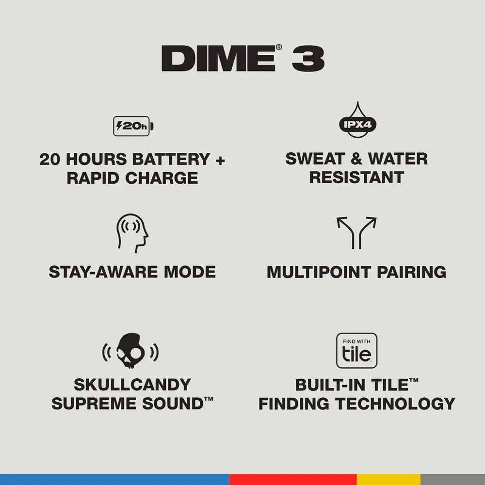 Skullcandy DIME 3 True Wireless Earbuds