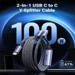 UGREEN US561 2-in-1 Universal 100W PD Type-C Fast Charging Cable (1.5m)