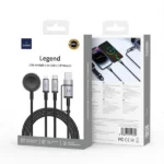 WiWU Wi-C050 Legend Series 100W 3 in 2 Fast Charging Cable