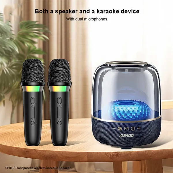 XUNDD SP010 Transparent Wireless Karaoke Speaker11